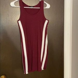 Bodycon burgundy dress size small